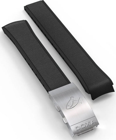 Doxa Strap SUB 300T Rubber Black With Folding Clasp