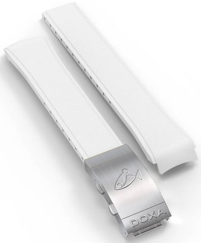 Doxa Strap SUB 300T Rubber White With Folding Clasp