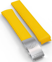 Doxa Strap SUB 300T Rubber Yellow With Folding Clasp