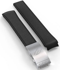Doxa Strap SUB 1500T Rubber Black With Folding Clasp