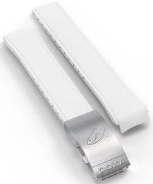Doxa Strap SUB 1500T Rubber White With Folding Clasp