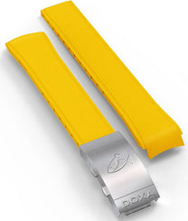 Doxa Strap SUB 1500T Rubber Yellow With Folding Clasp