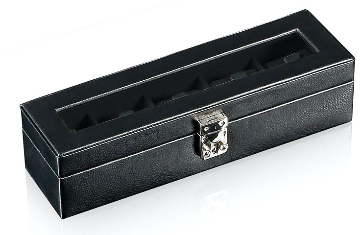 Designhuette Watch Box With Viewing Window Solid 5 Black
