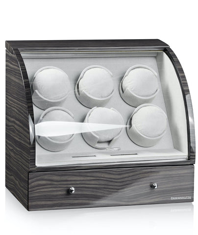 Designhuette Watch Winder Basel 6 LCD Dark Oak