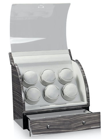 Designhuette Watch Winder Basel 6 LCD Dark Oak