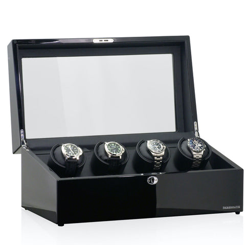 Designhuette Watch Winder Munchen 4 Lcd Black/Black 70005-68
