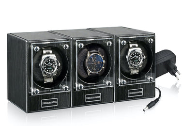 Designhuette Watch Winder Piccolo Starter Kit 3 Dark Ebony 70005-127