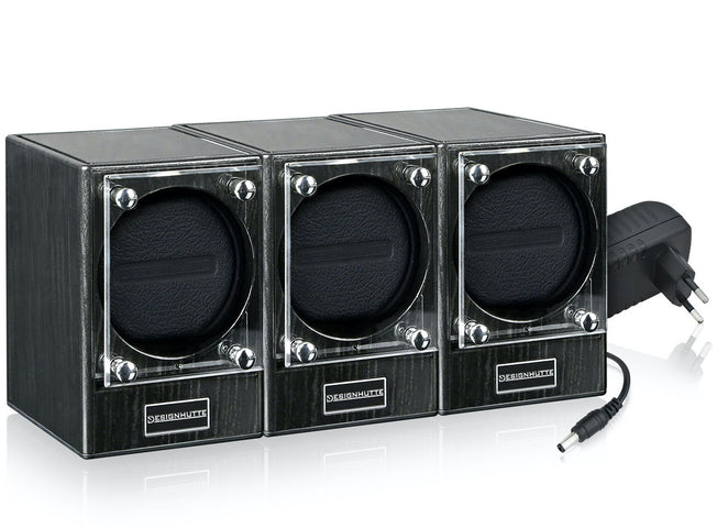 Designhuette Watch Winder Piccolo Starter Kit 3 Dark Ebony