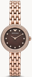 Emporio Armani Watch Two Hand Rose Gold Ladies AR11418