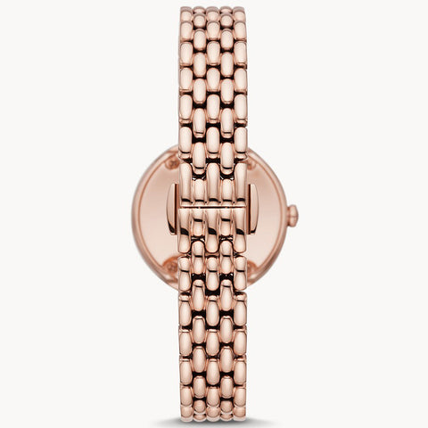 Emporio Armani Watch Two Hand Rose Gold Ladies D
