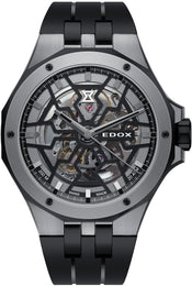 Edox Watch Delfin Mecano 3 Hands Skeleton 85303 357GN NGN