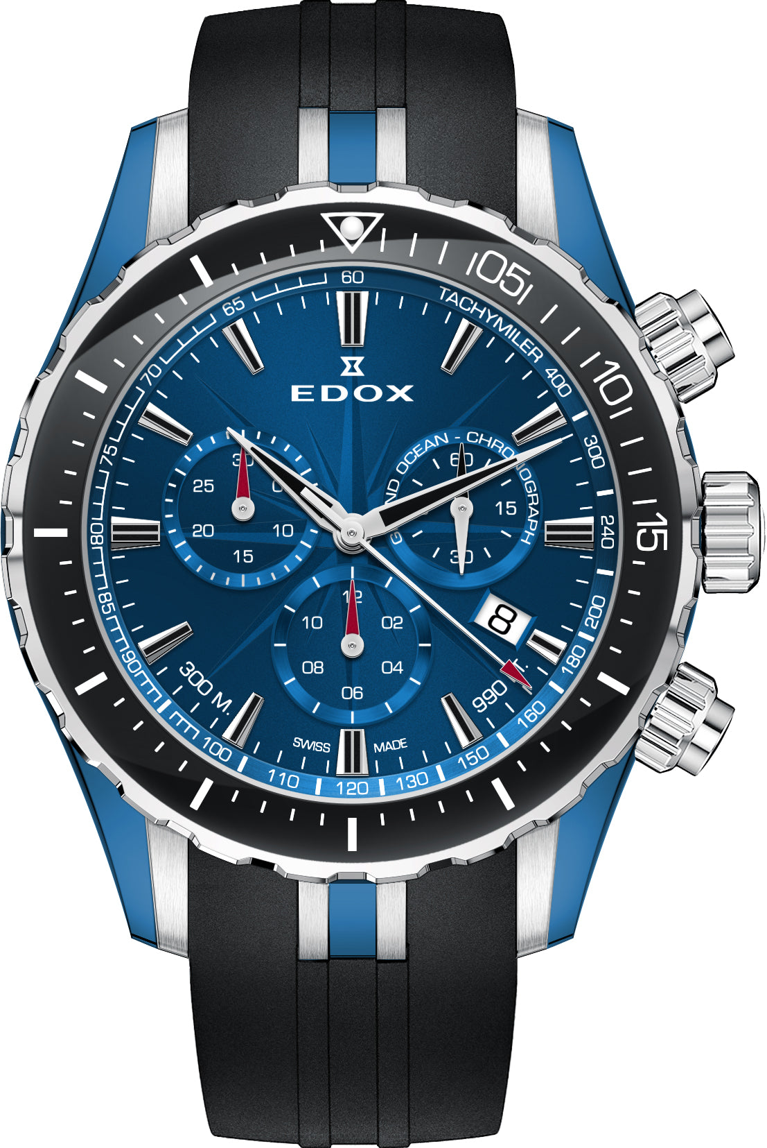 Edox Watch Grand Ocean Quartz Chrono 10248 357BU BUIN Watch | Jura Watches