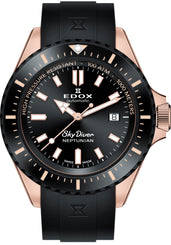 Edox Watch Skydiver Neptunian Automatic 3 Hands 80120 37RNNCA NIR