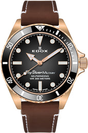 Edox Watch Skydiver Military Limited Edition 80115 BRZN NDR
