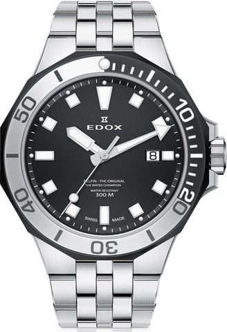 Edox Watch Delfin Diver 3 Hands 53015 357NM NIN