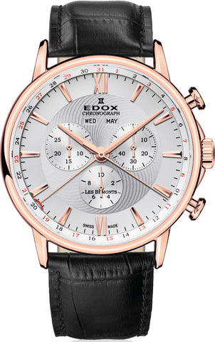 Edox Watch Les Bemonts Chrono Quartz 10501 37R AIR