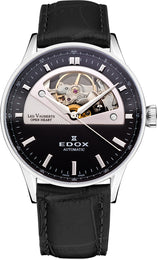 Edox Watch Les Vauberts Open Heart Automatic 85019 3N NIN