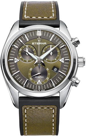 Eterna Watch KonTiki Chronograph Khaki 1250.41.50.1360