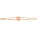 Faberge Heritage 18ct Rose Gold 0.12ct Diamond Pink Enamel Bracelet 748BT1437