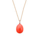 Faberge Essence 18ct Rose Gold Neon Orange Egg Pendant with Diamond Bail, 3106_2