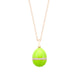 Faberge Essence 18ct Rose Gold Neon Yellow Egg Pendant with Diamond Belt, 3376_2