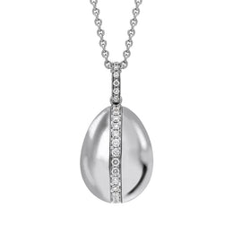 Faberge Heritage 18ct White Gold Diamond Egg Pendant Exclusive Edition, 572EC2502
