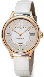 Faberge Watch Lady 18ct Rose Gold White Dial 1494