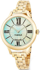 Faberge Watch Flirt 18ct Yellow Gold Turquoise Enamel Dial 1684