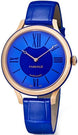 Faberge Watch Flirt 18ct Rose Gold Blue Dial 1682