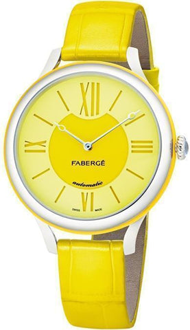 Faberge Watch Flirt 18ct White Gold Yellow Dial 1683