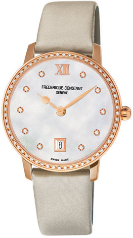 Frederique Constant Watch Slim Line Joaillerie FC-220MPW4SD34