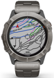 Garmin Watch Fenix 6X Pro Solar Titanium With Titanium Band D