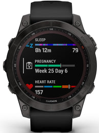 Garmin Watch Fenix 7 Sapphire Solar Carbon Gray DLC Titanium