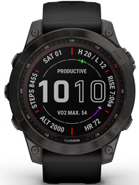 Garmin Watch Fenix 7 Sapphire Solar Carbon Gray DLC Titanium