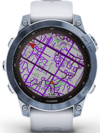 Garmin Watch Fenix 7 Sapphire Solar Mineral Blue Titanium D