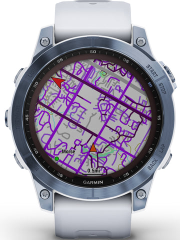 Garmin Watch Fenix 7 Sapphire Solar Mineral Blue Titanium D