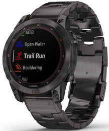 Garmin Watch Fenix 7 Sapphire Carbon Gray DLC Titanium DLC 010-02540-39
