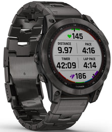 Garmin Fenix 7 Sapphire Carbon Gray DLC Titanium D