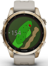 Garmin Fenix 7S Sapphire Solar Cream Gold D