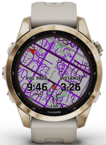 Garmin Fenix 7S Sapphire Solar Cream Gold D
