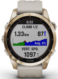 Garmin Fenix 7S Sapphire Solar Cream Gold D