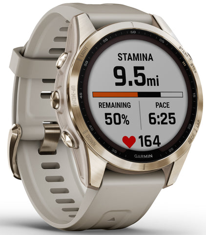 Garmin Fenix 7S Sapphire Solar Cream Gold D