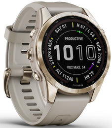 Garmin Fenix 7S Sapphire Solar Cream Gold D