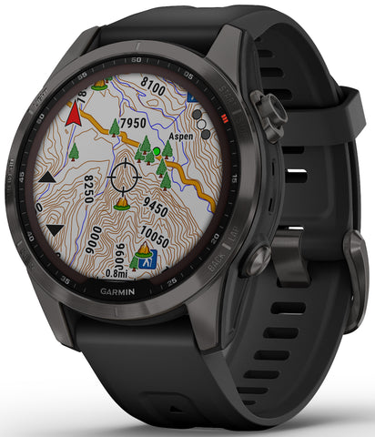 Garmin Watch Fenix 7S Sapphire Solar Carbon Gray DLC D