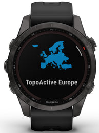 Garmin Watch Fenix 7S Sapphire Solar Carbon Gray DLC D