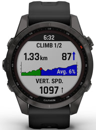 Garmin Watch Fenix 7S Sapphire Solar Carbon Gray DLC D