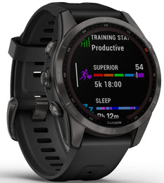 Garmin Watch Fenix 7S Sapphire Solar Carbon Gray DLC D
