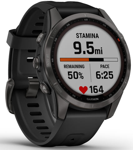 Garmin Watch Fenix 7S Sapphire Solar Carbon Gray DLC D
