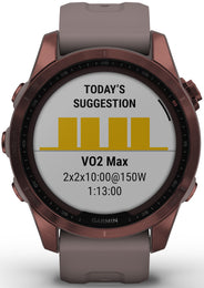 Garmin Watch Fenix 7S Sapphire Solar Dark Bronze Titanium D