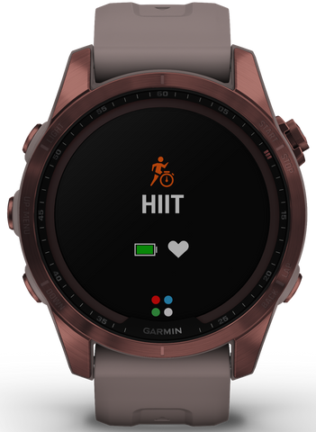 Garmin Watch Fenix 7S Sapphire Solar Dark Bronze Titanium D